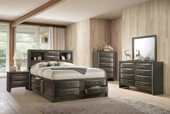 Emily Grey King Storage Bedroom Set