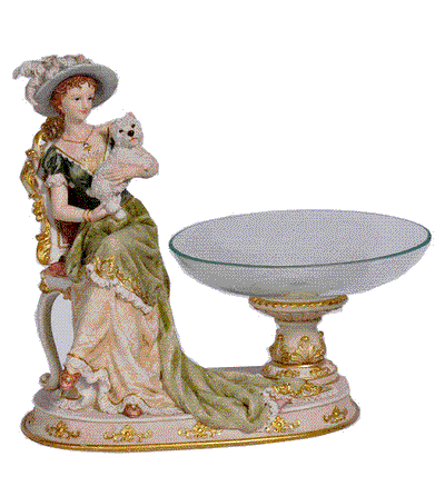 Victorian Lady Candy Dish - Katy Furniture