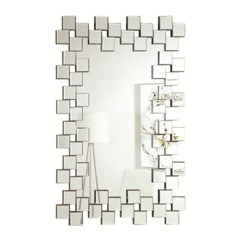 Frameless Contemporary Wall Mirror - Katy Furniture