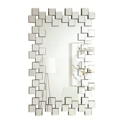 Frameless Contemporary Wall Mirror - Katy Furniture