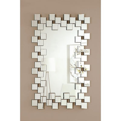 Frameless Contemporary Wall Mirror - Katy Furniture
