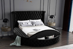 GiGi Black Round King Bed
