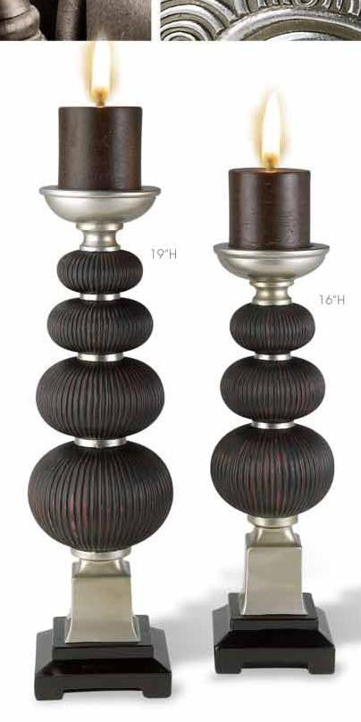 Mille Ripple Candleholder Set - Katy Furniture
