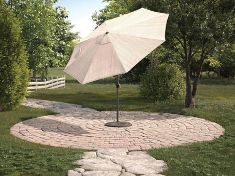 Beige 9' Octagonal Patio Umbrella - Katy Furniture