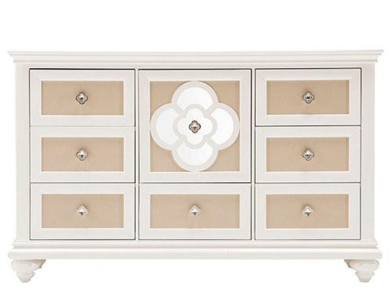 Paris Twin Upholstered 6pc Bedroom Set - Katy Furniture