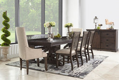 Stone Table w/ 4 Side Chairs  & 2 Arm Chairs