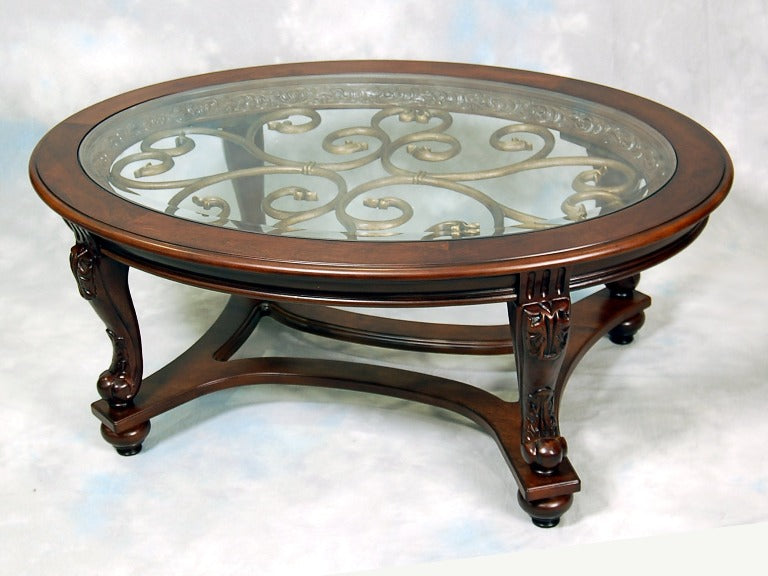 Norcastle Oval Coffee Table - Katy Furniture