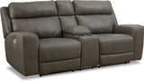 Roman Leather Power Sofa & Loveseat
